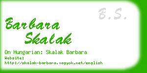 barbara skalak business card